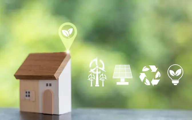 2030年の省エネ基準引き上げに備える住宅模型